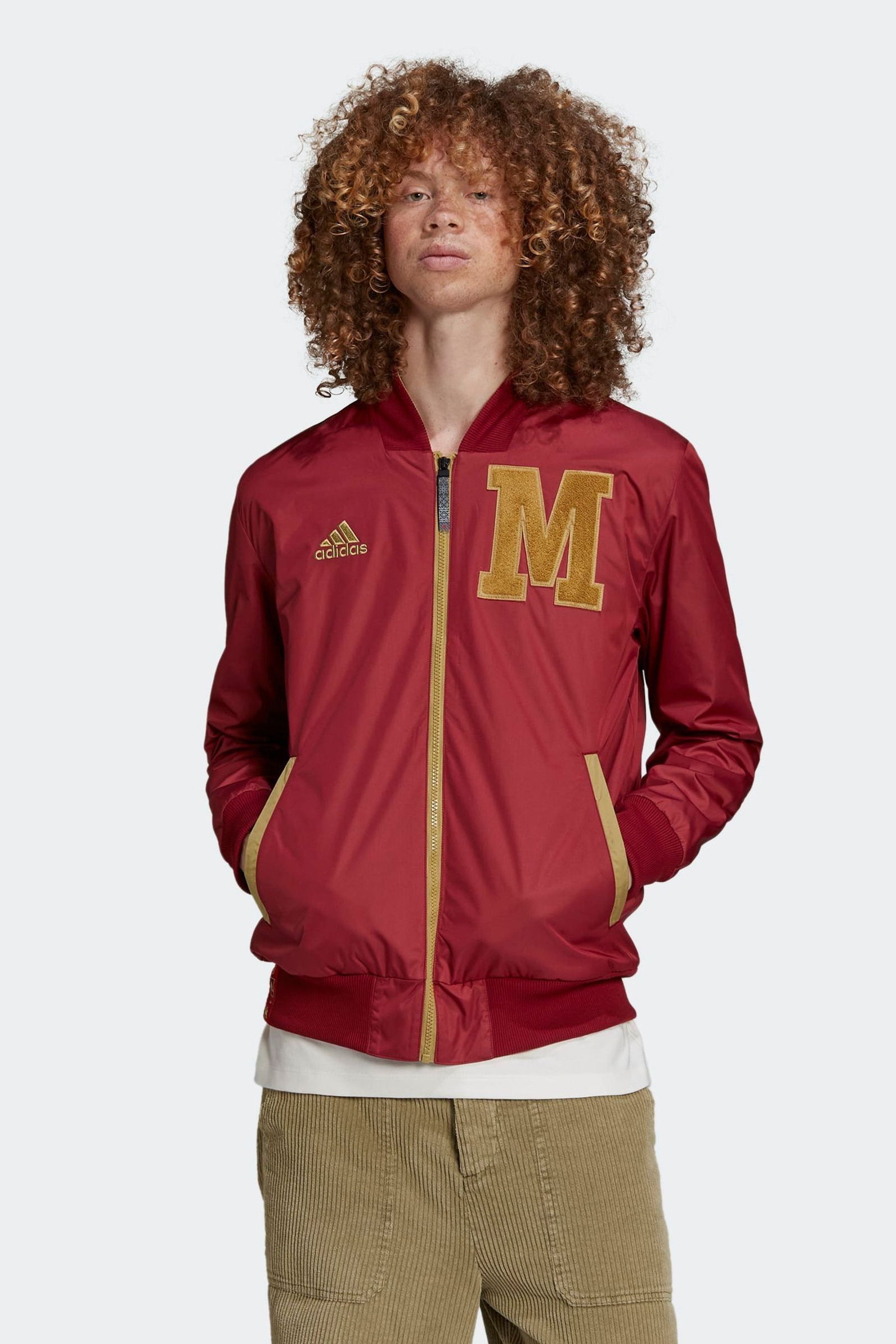 Long bomber jacket on sale adidas