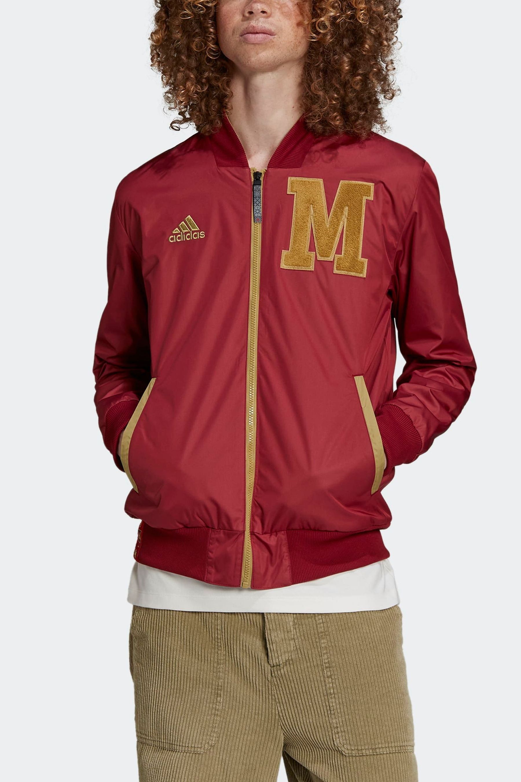 Adidas rose deals gold bomber jacket