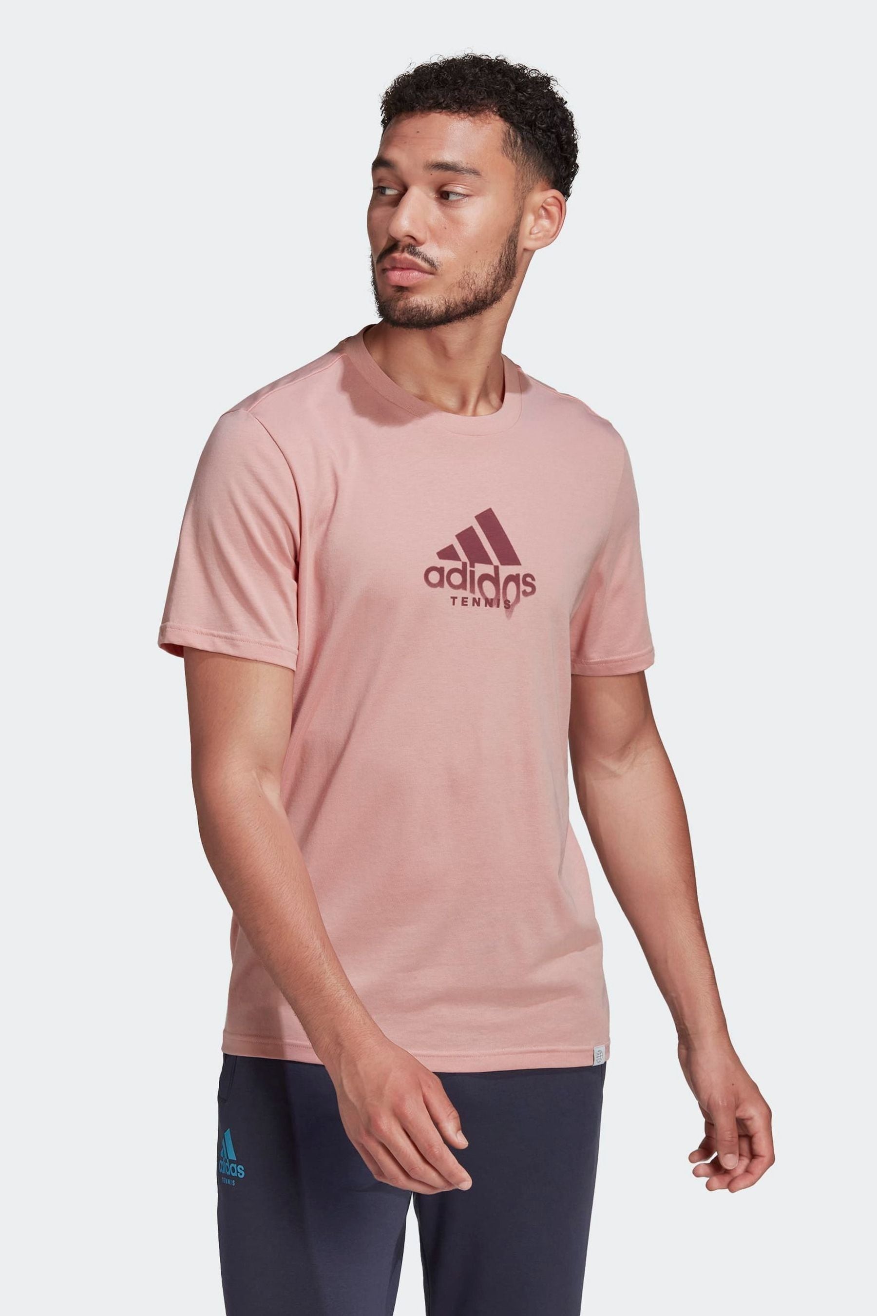 Adidas pink tennis shirt 2025