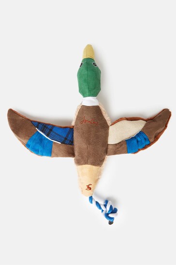 Joules Blue Premium Plush Duck Dog Toy