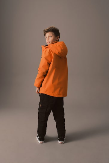 Orange Waterproof Fleece Lined Coat (3-16yrs)