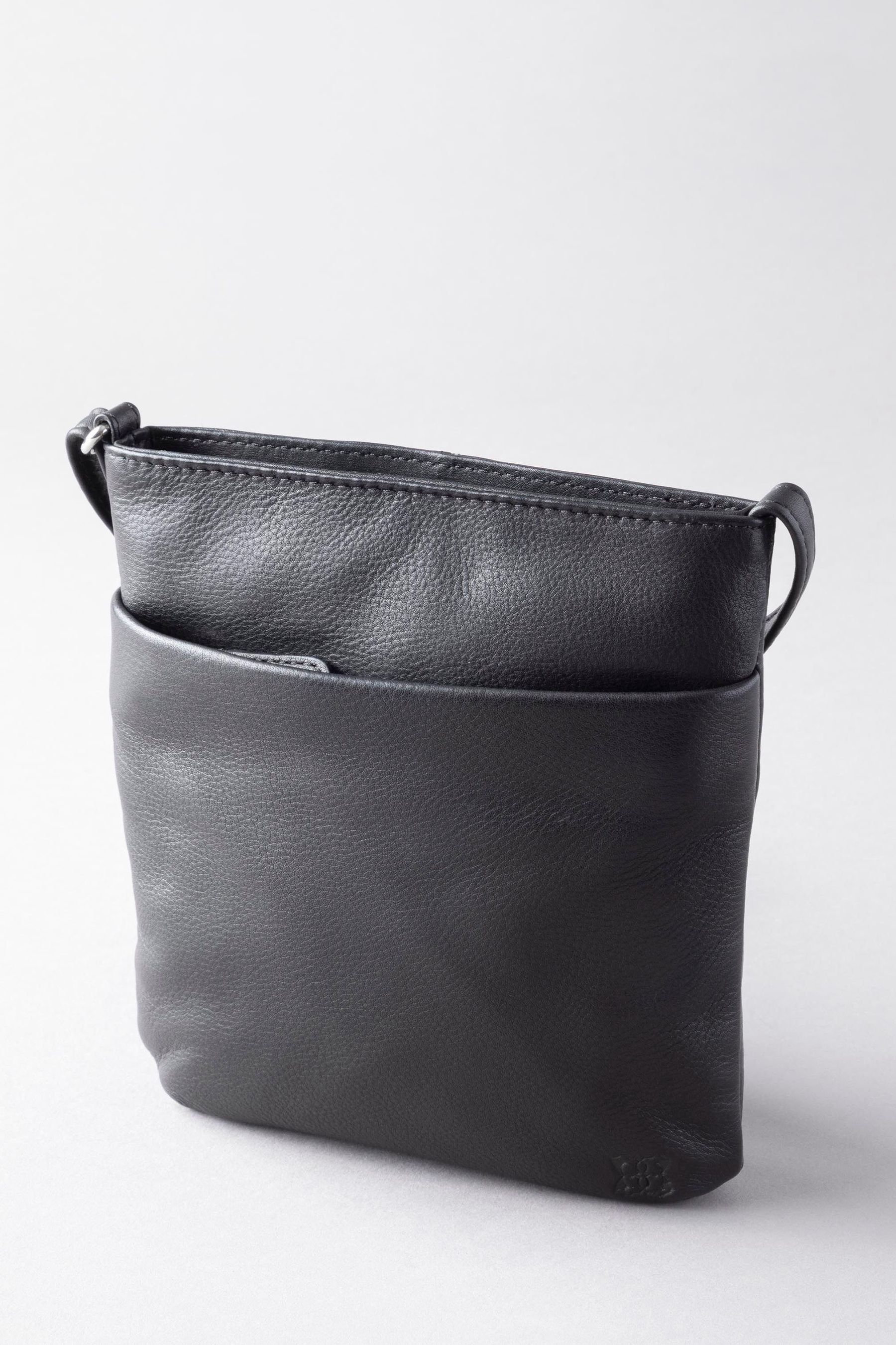 Lakeland Leather Black Lowther Leather Cross Body Bag