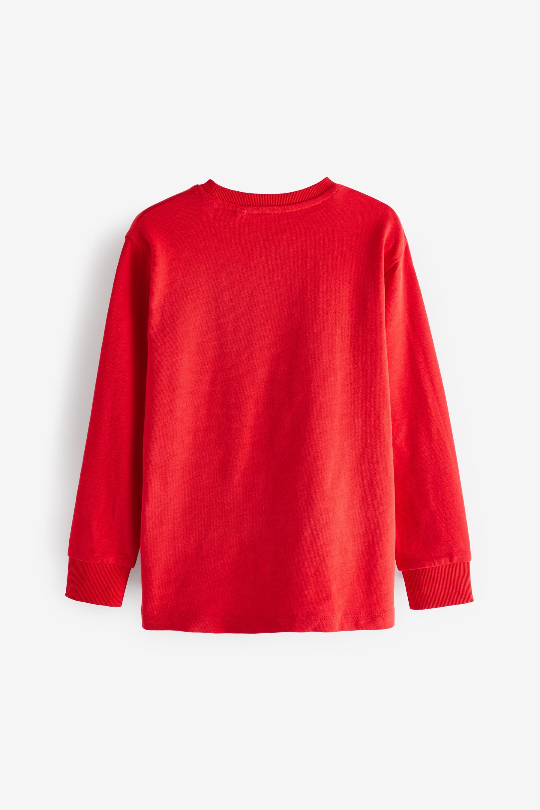 Red Long Sleeve Cosy T Shirt 3 16yrs