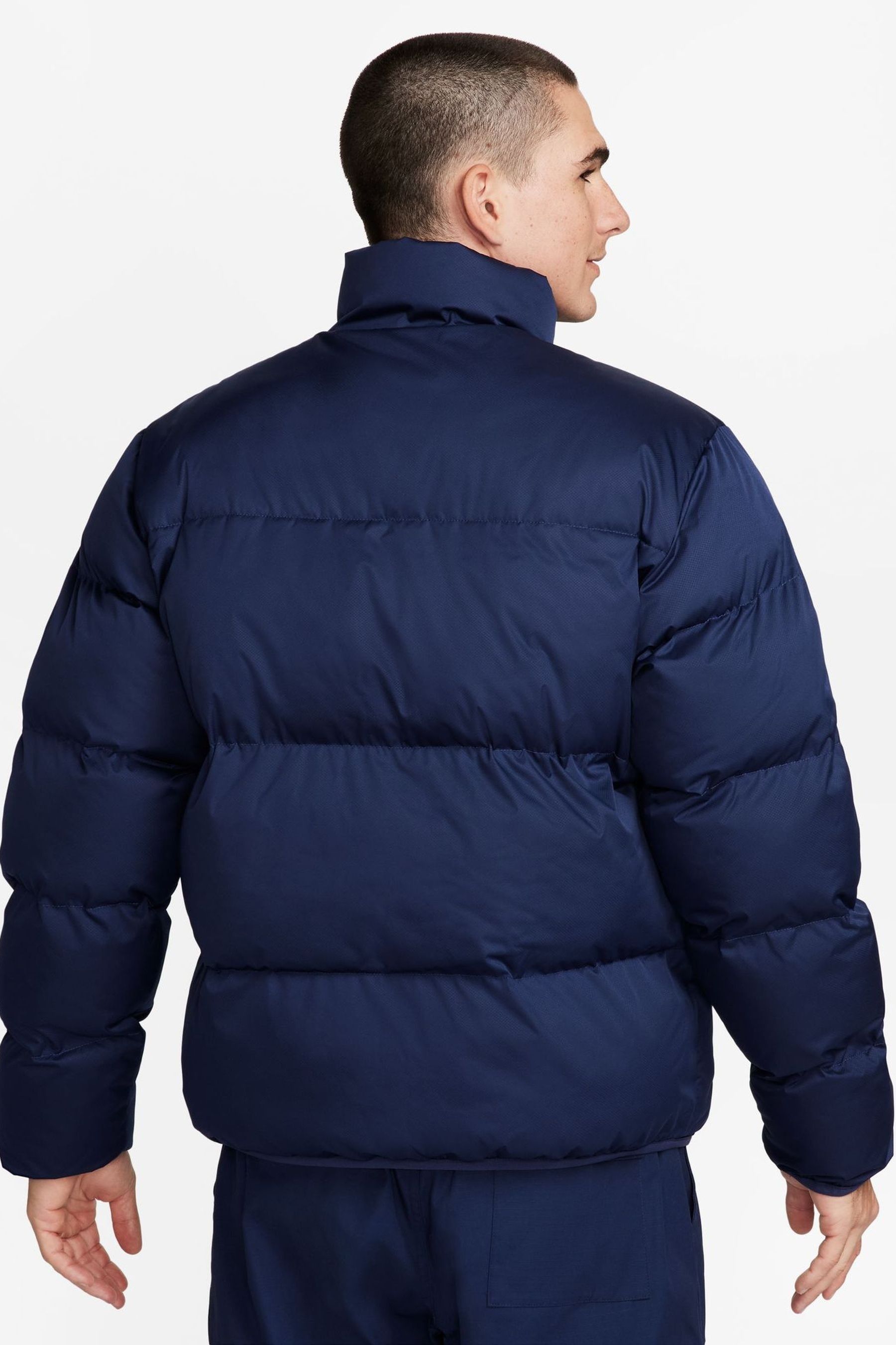 Blue nike bubble coat shop