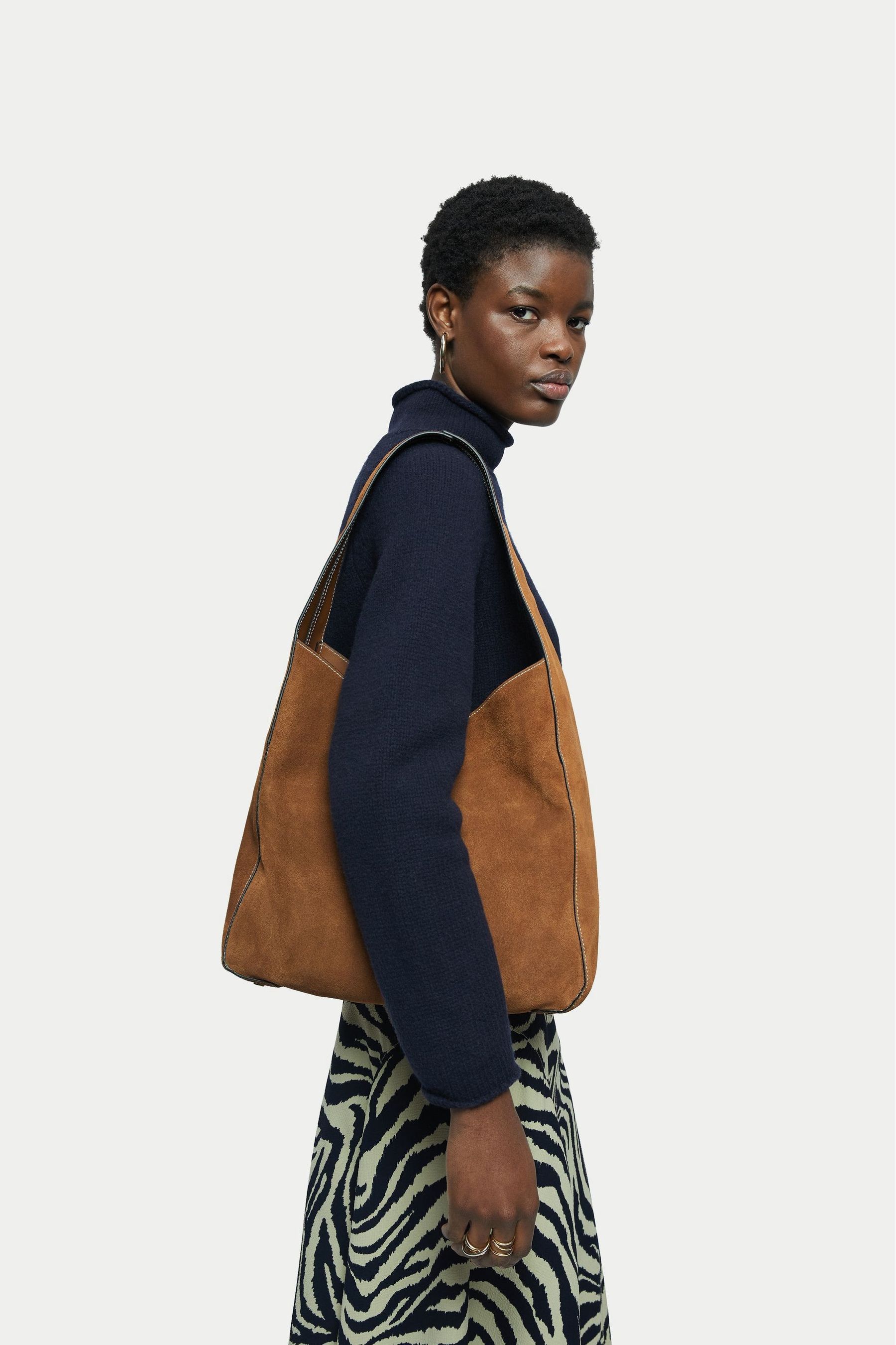 Suede slouch bag new arrivals