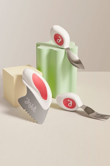 3 Piece Magenta doddl Knife Fork & Spoon Indigo Toddler Cutlery Se Cutlery Set