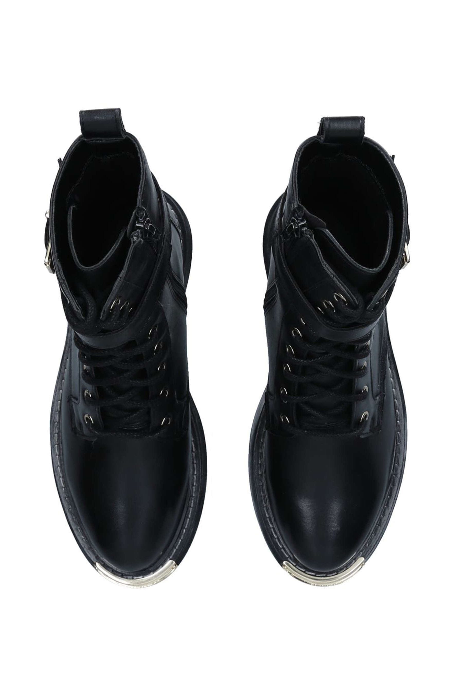 Carvela black deals lace up boots