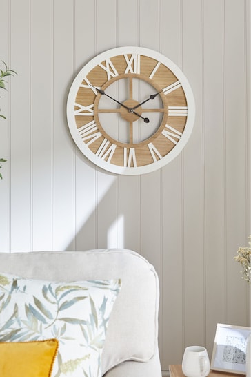 Chalk White Malvern 60cm Wall Clock
