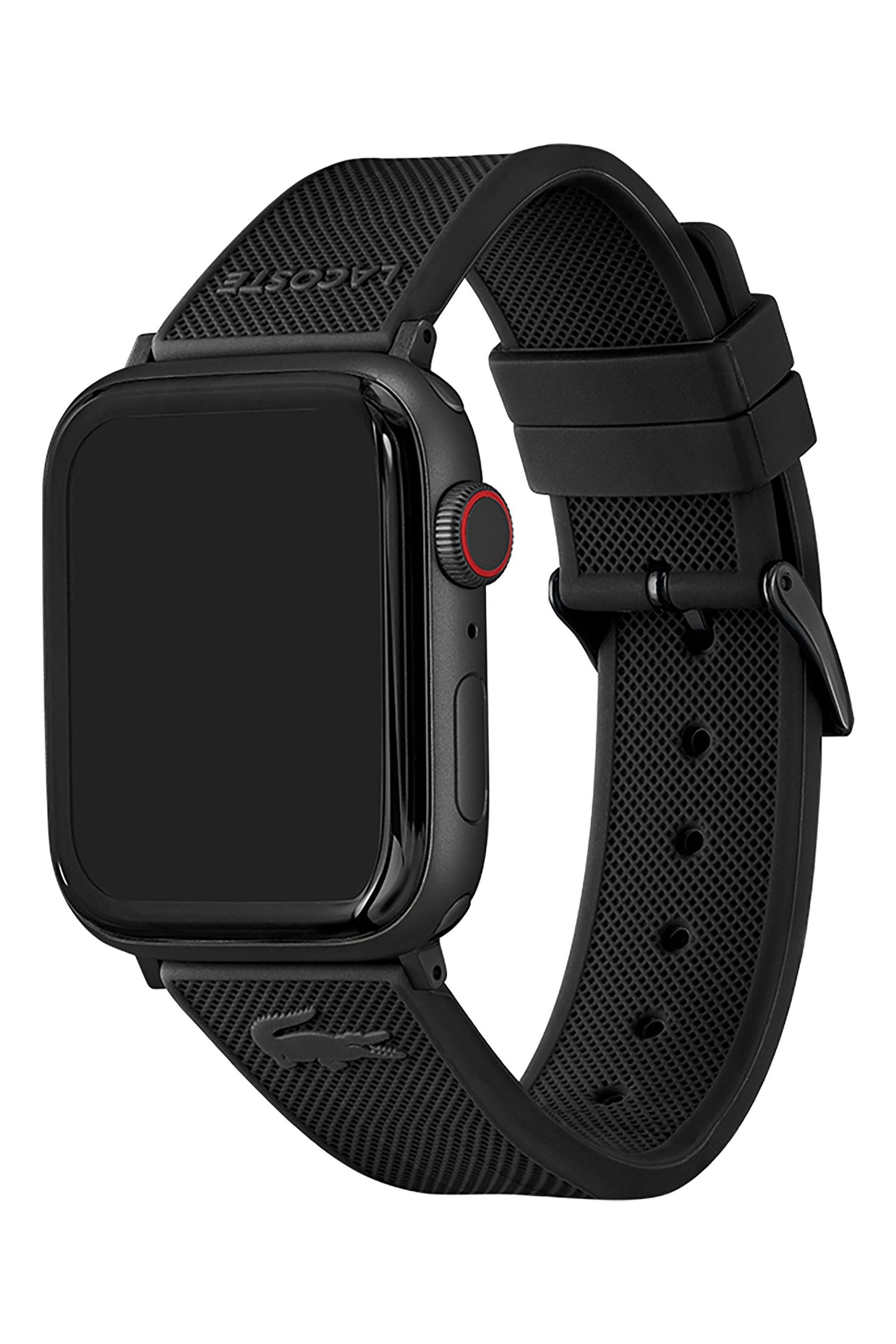 Buy Lacoste Black Apple Watch Strap 42 44mm from the Next UK