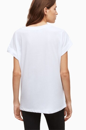 AllSaints White Boy Lia Imogen T-Shirt