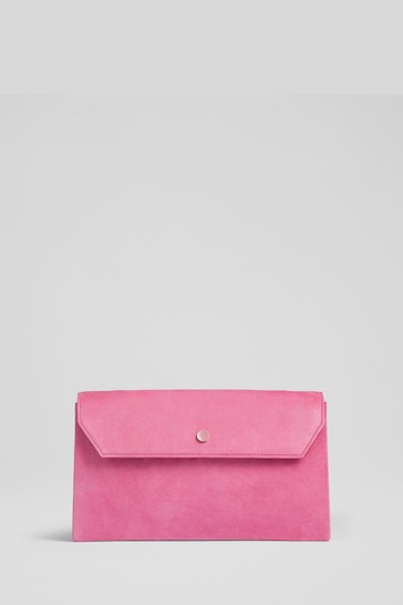 LK Bennett Dora Leather Clutch Bag