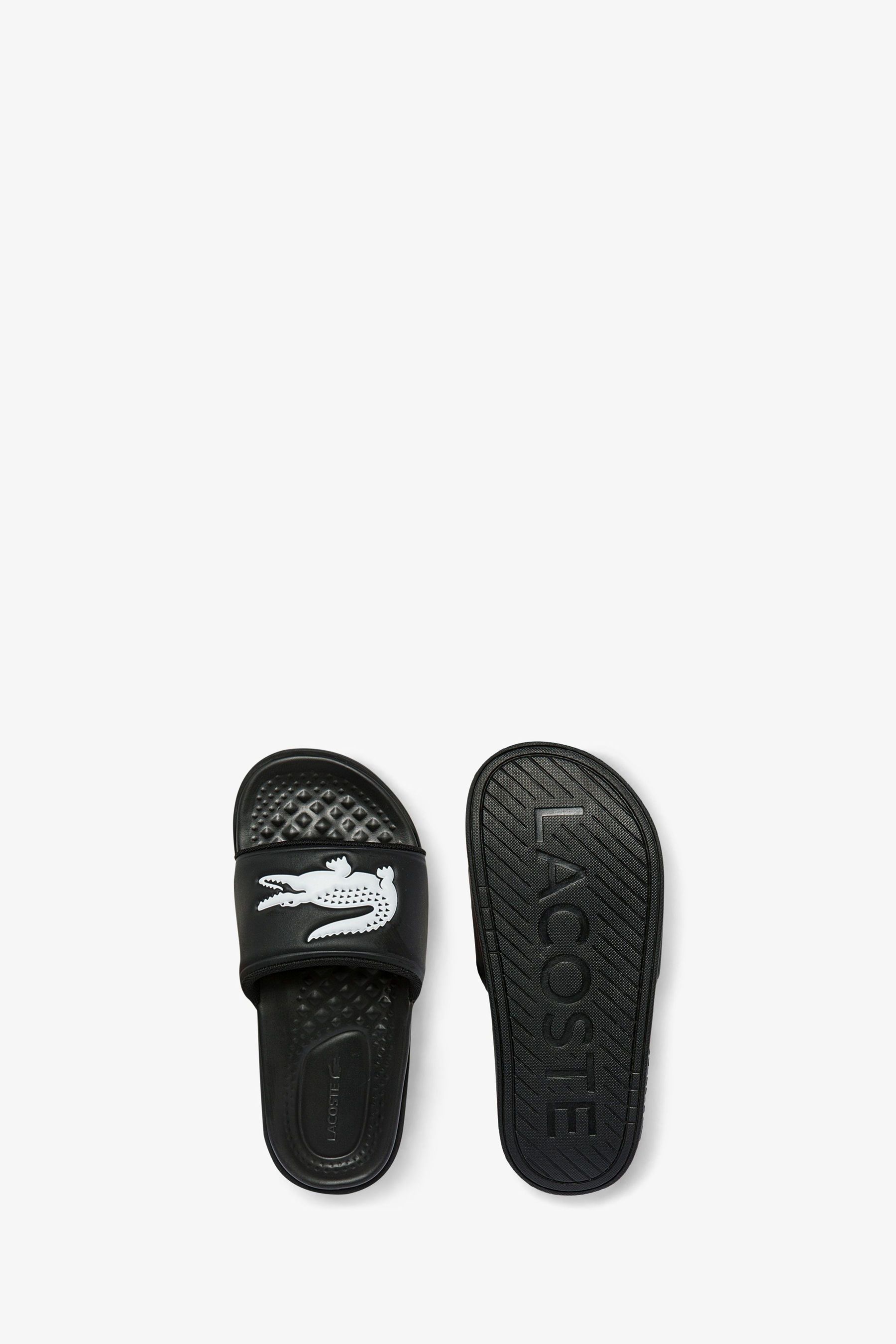 Buy Lacoste Croco Black Dualiste Slides from the Next UK online shop