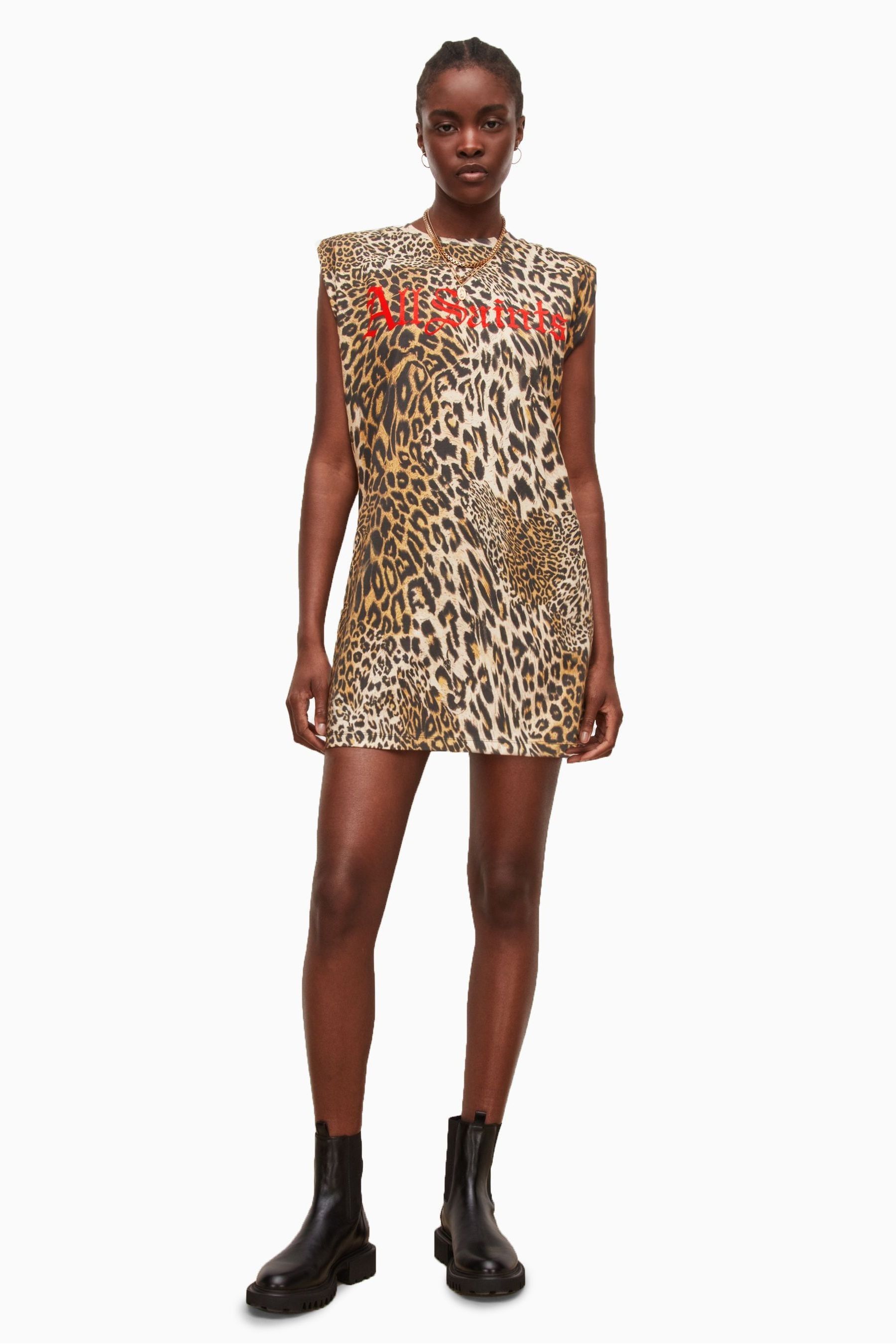 Animal print cheap tank dress