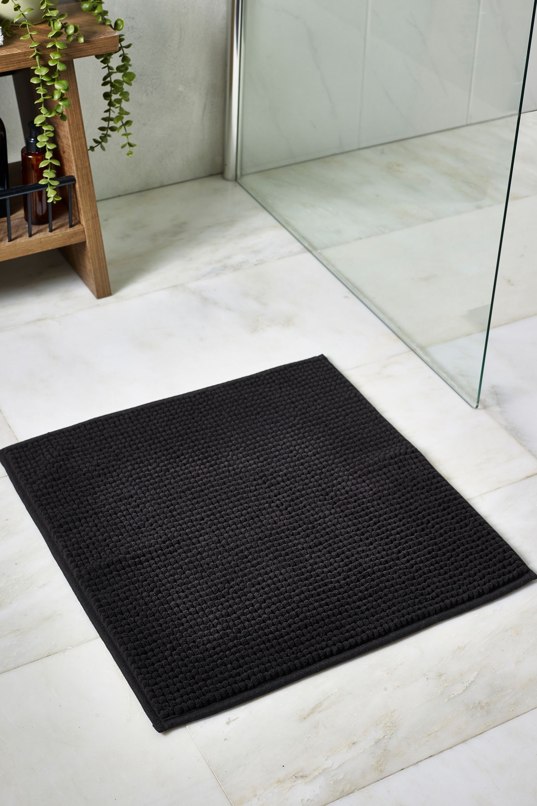 Black shower mat on sale