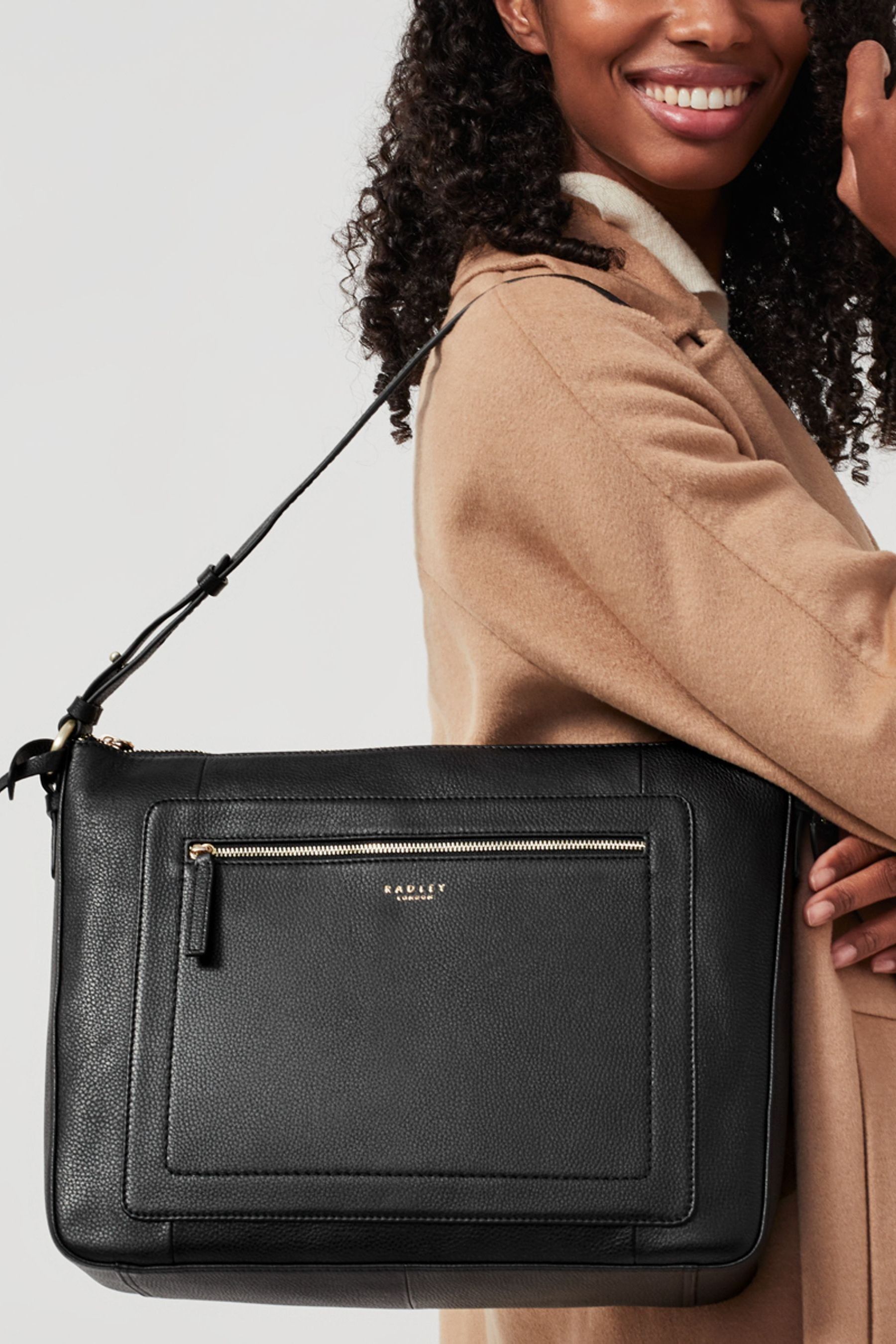 Radley London Black Maddox Street Multiway Leather Bag