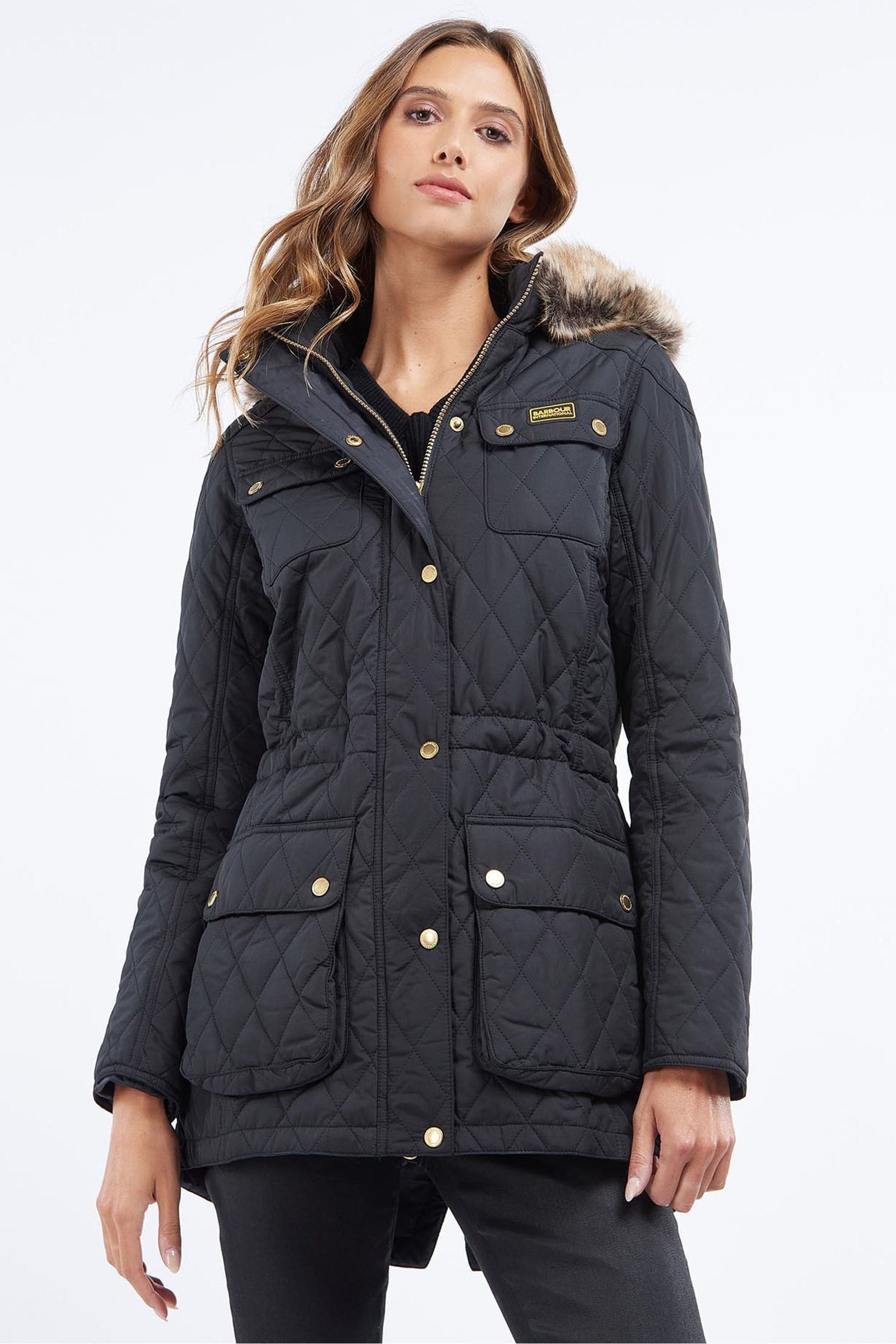 Barbour international womens outlet enduro quilted jacket