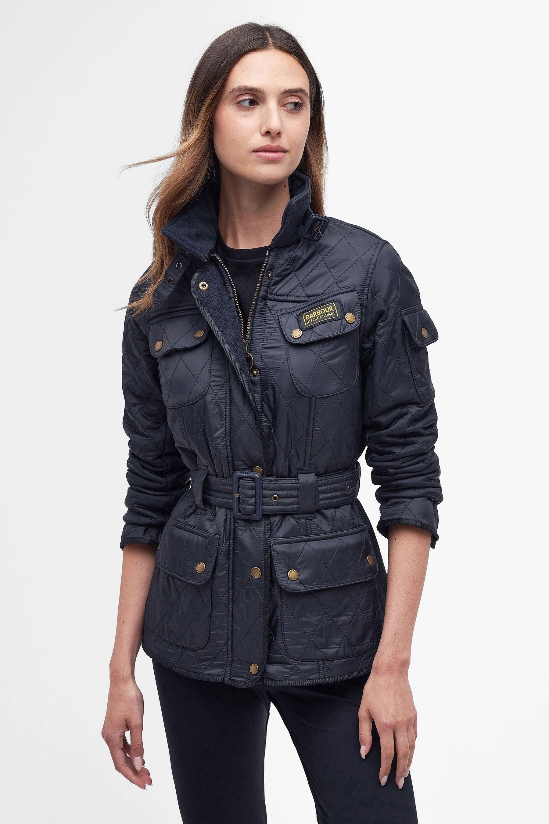 Barbour blue hotsell jacket womens