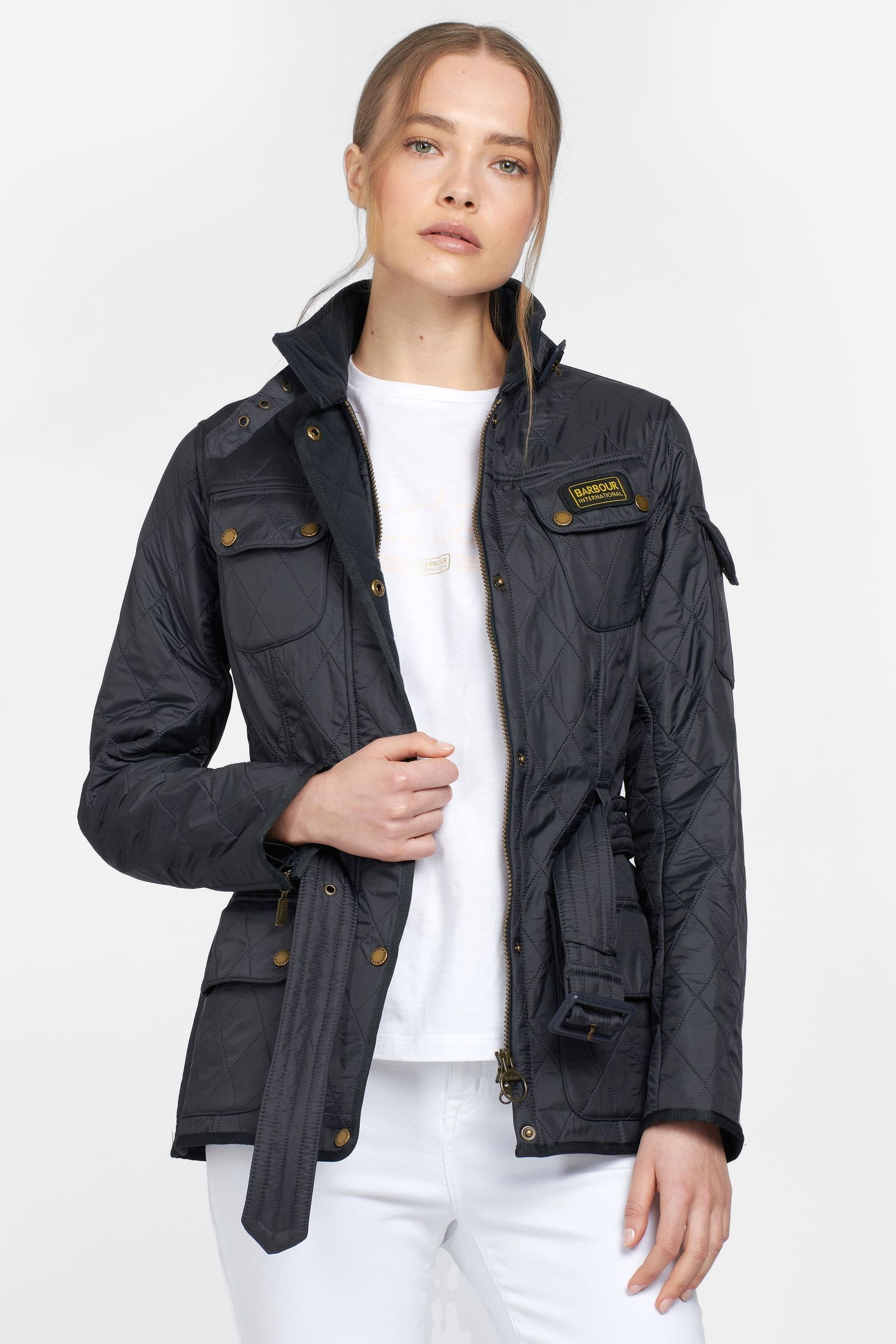 Barbour international valencia quilted womens jacket discount