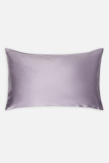 Jasper Conran London Lavender Grey Organic Silk Pillowcase