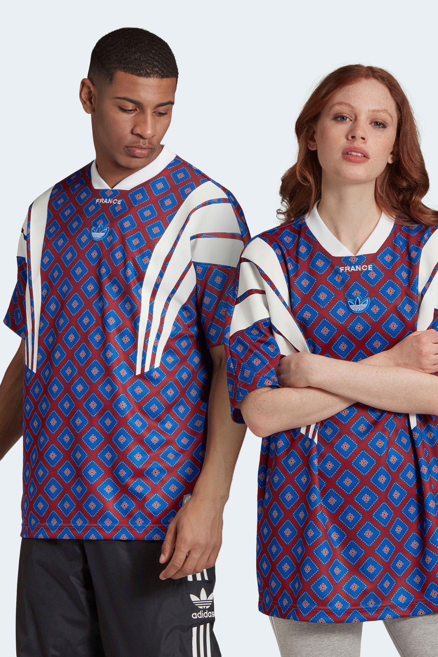Buy adidas Originals France Blue Jersey from the Next UK online shop