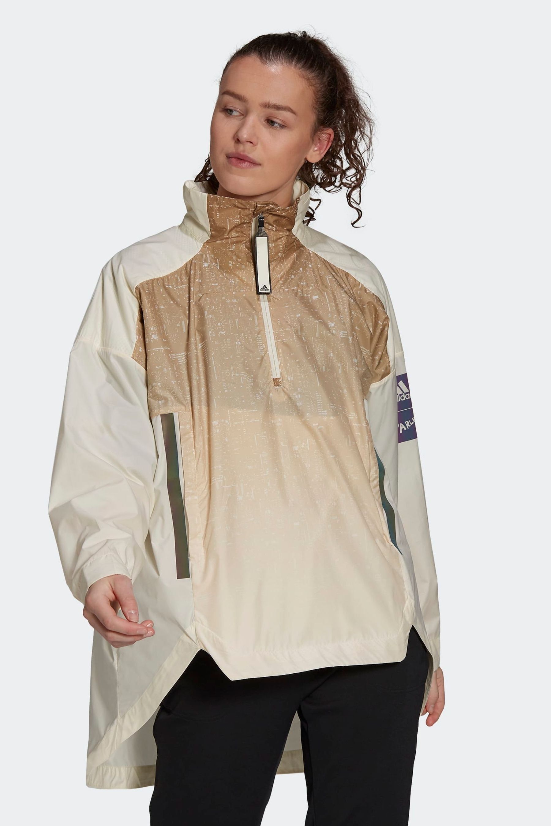 Adidas anorak top jacket yellow