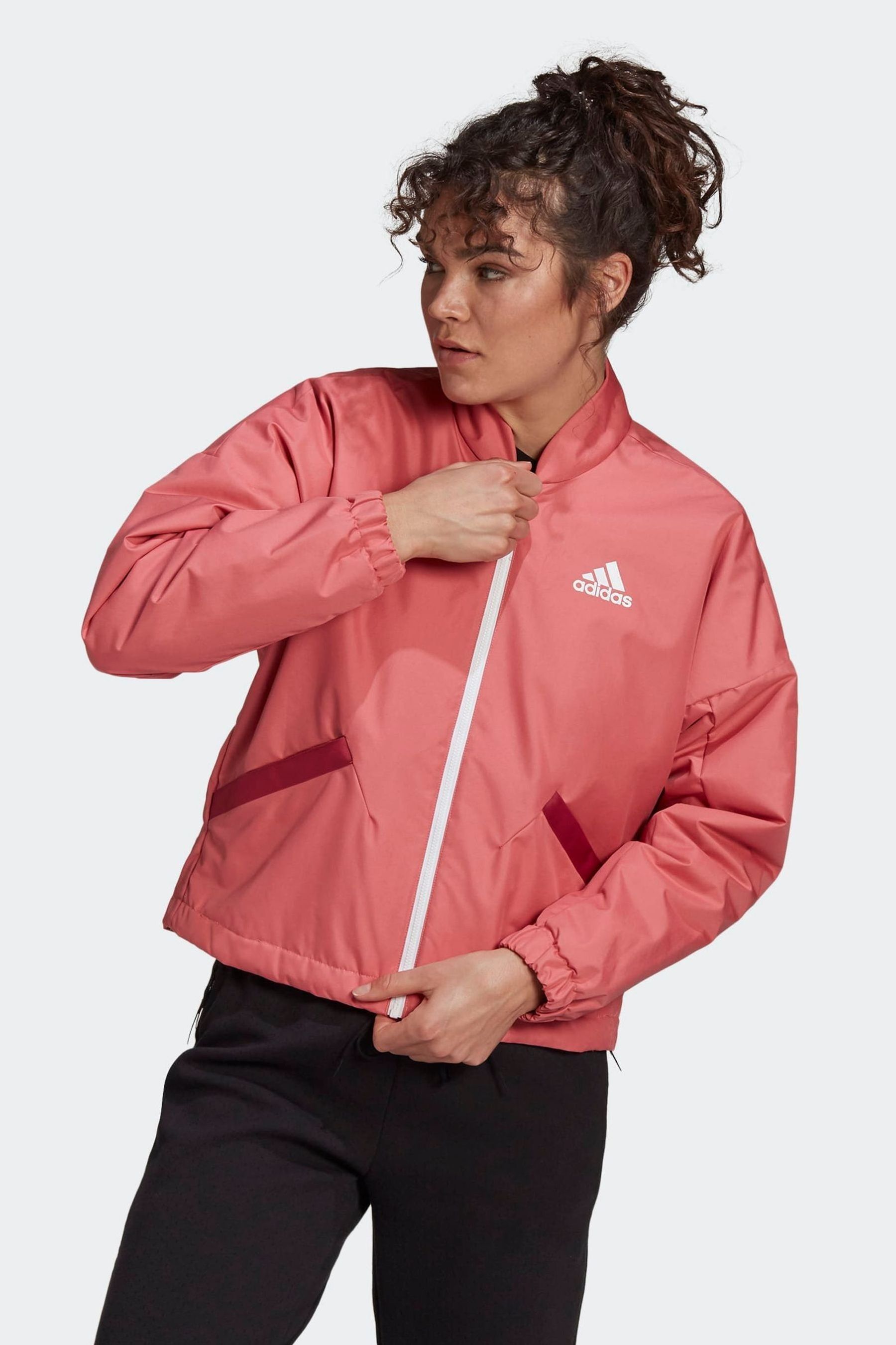 Light pink outlet adidas jacket
