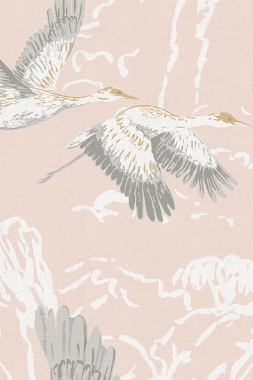 Laura Ashley Blush Pink Animalia Fabric By The Metre