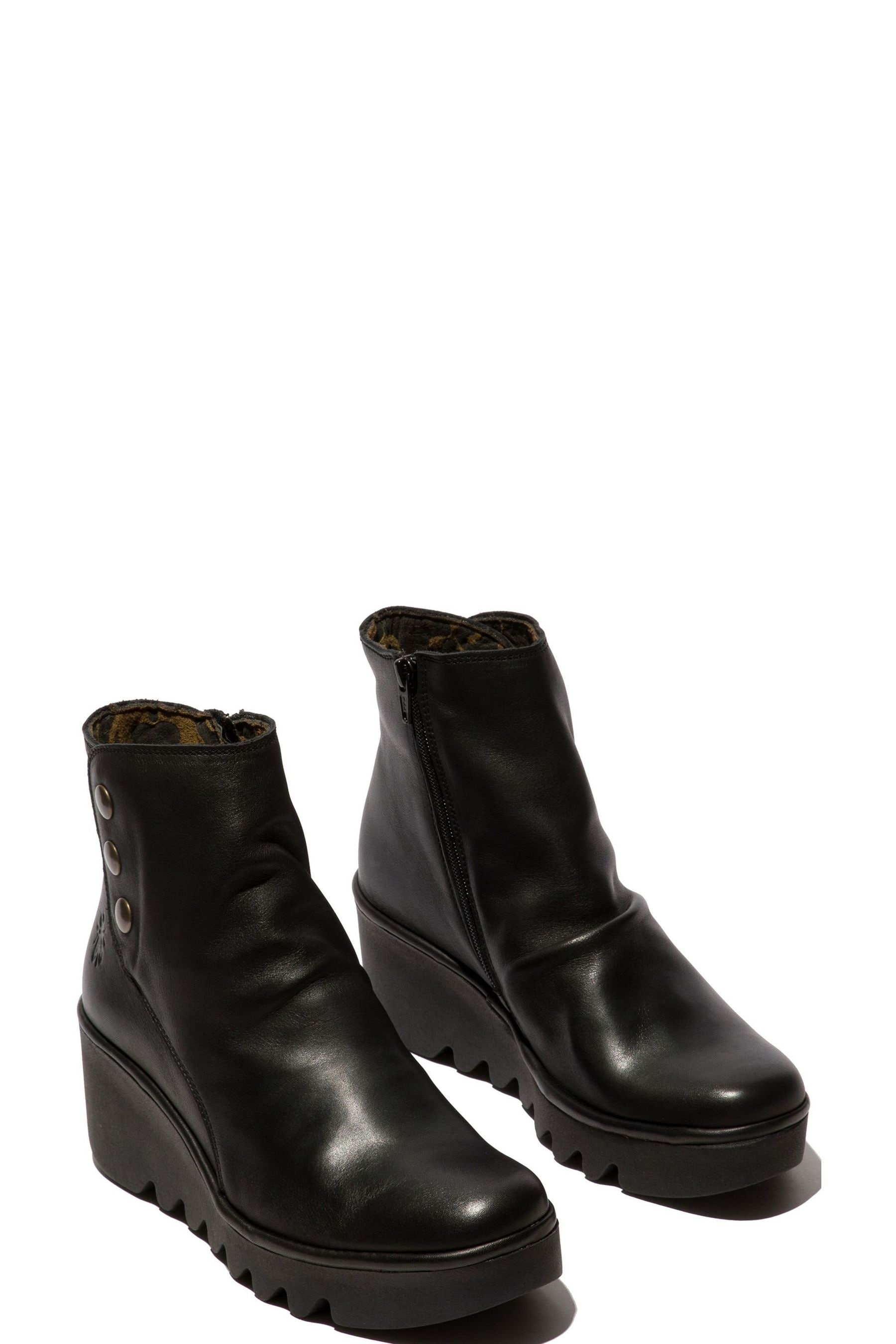 Black wedge boots uk outlet