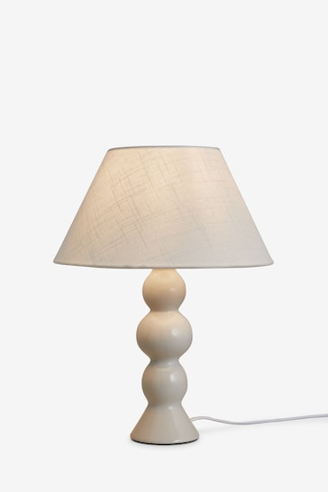 Jasper Conran London White Medium Sphere Ceramic Table Lamp