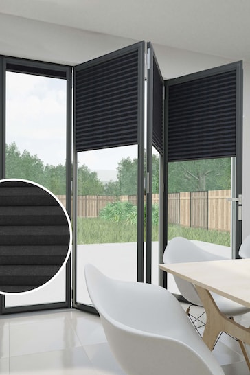 Charcoal Grey Made to Measure Honeycomb Textured Daylight Perfect Fit Blinds