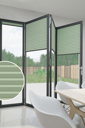 Mint Green Made to Measure Honeycomb Blackout Perfect Fit Blinds