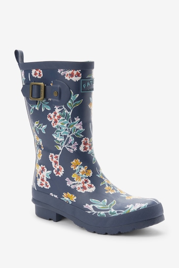 FatFace Floral Womens Mid Height Printed Wellies