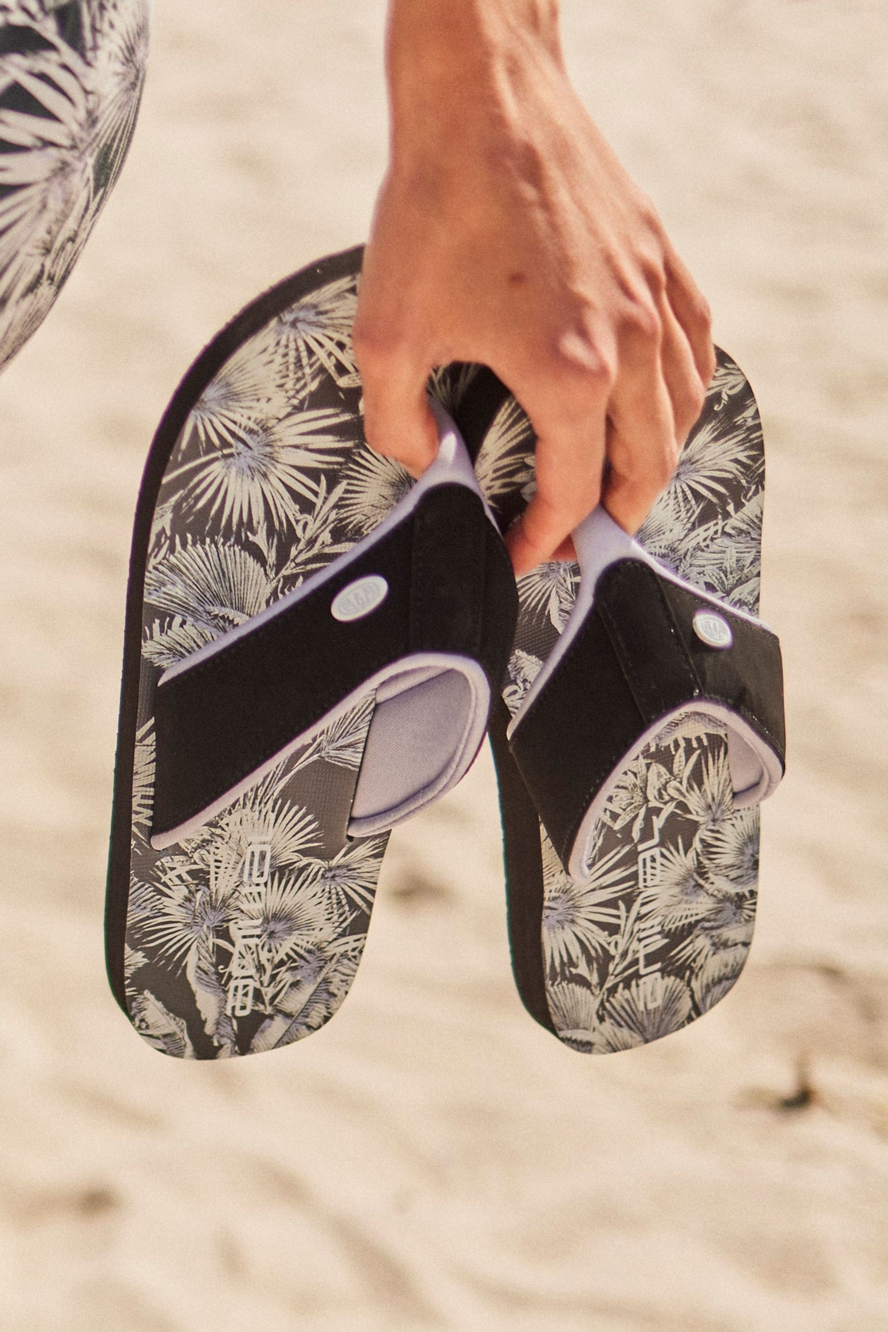 Buy Animal Womens Purple Swish Recycled Flip Flops from the Next