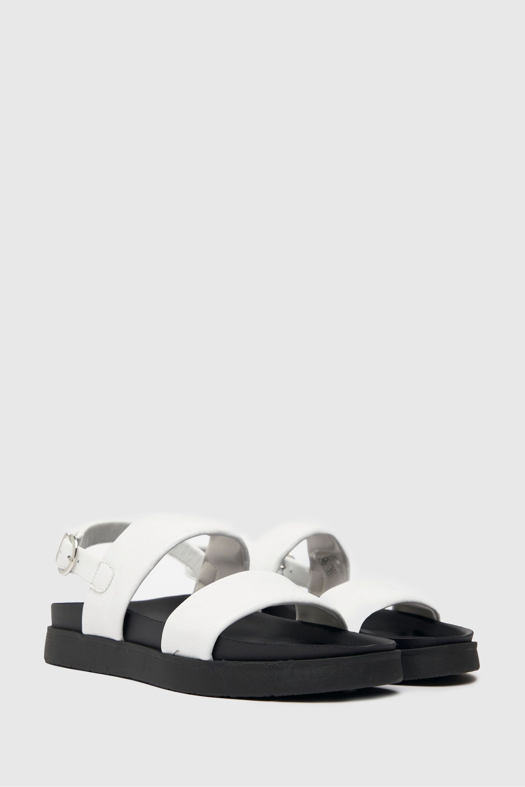 Tasha embellished leather and logo sandal 2025