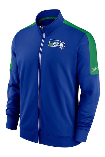 Nike Blue NFL Fanatics Seattle Seahawks Track Jacket