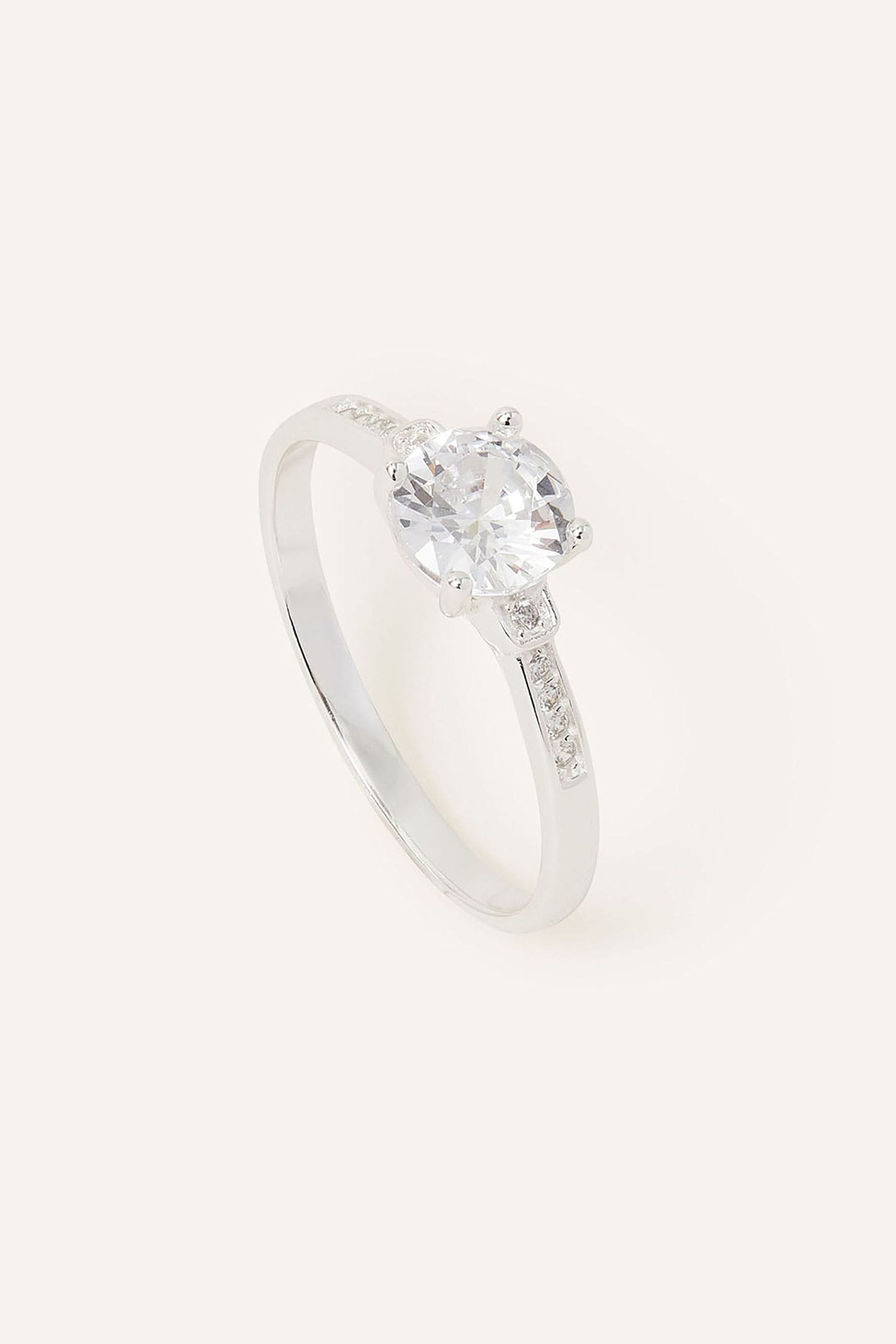 Buy Accessorize Sterling Silver Amanda Engagement Ring from the Next UK online shop