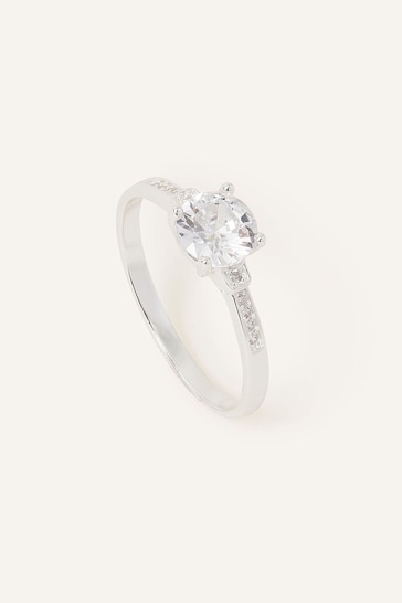 Accessorize Amanda Sterling Silver Engagement Ring