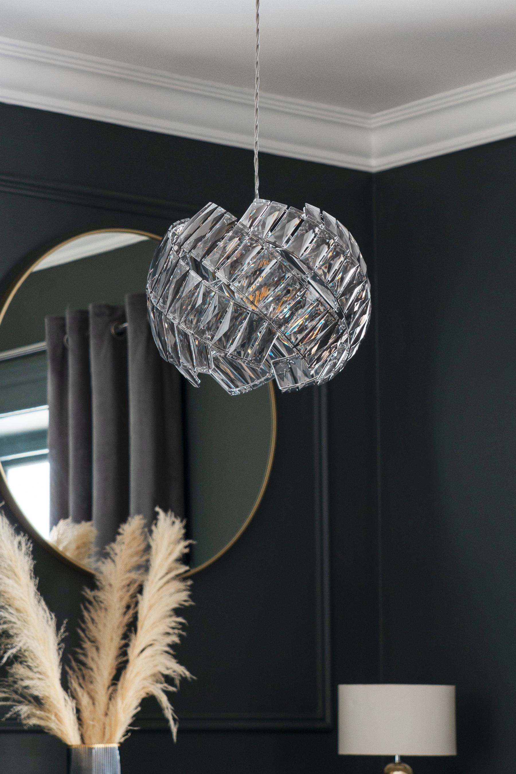 Monsanto 1 light pendant best sale jewel chrome ceiling fitting