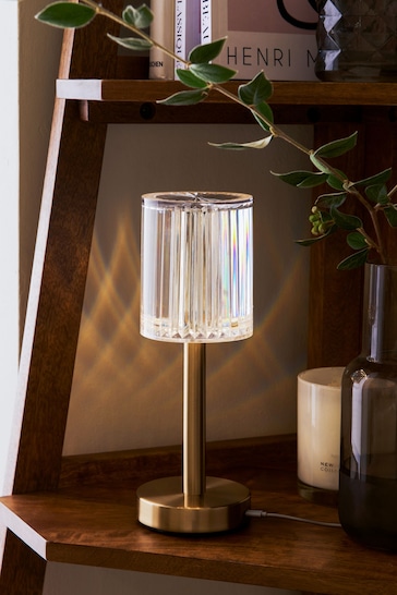 Brass Albus Battery Operated Ambient Table Lamp