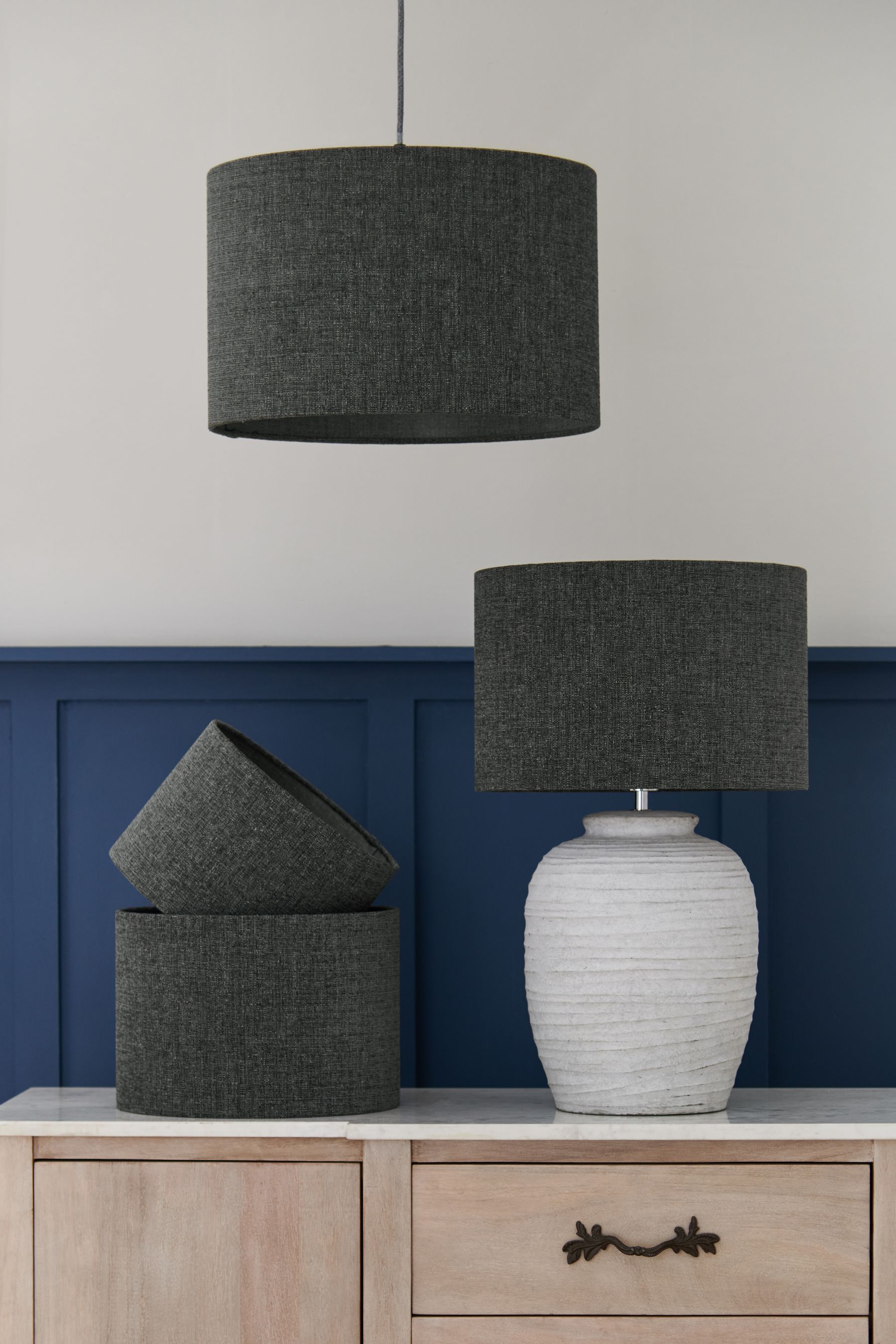 Charcoal ceiling light sale shade