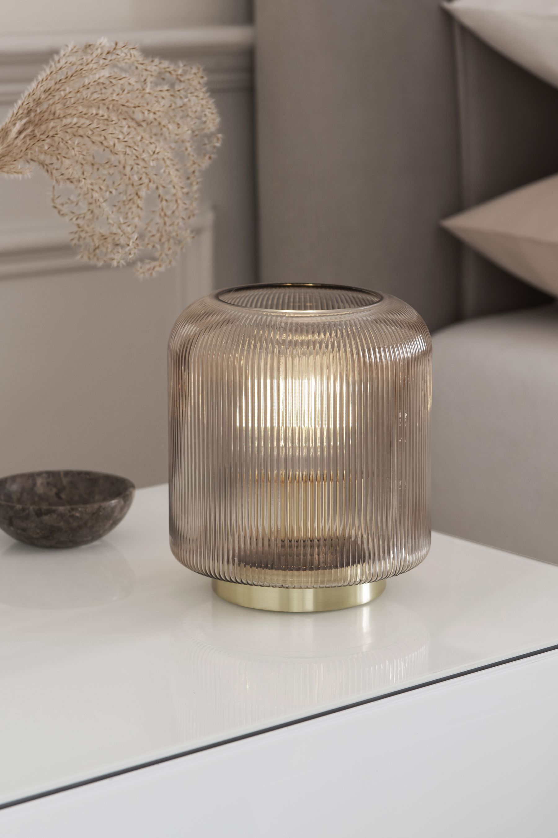 Buy Mink Brown Evie Battery Operated Ambient Lamp from the Next UK online shop