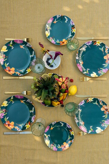 Marjolein Bastin Set of 4 Hummingbirds Dinner Plates 25cm