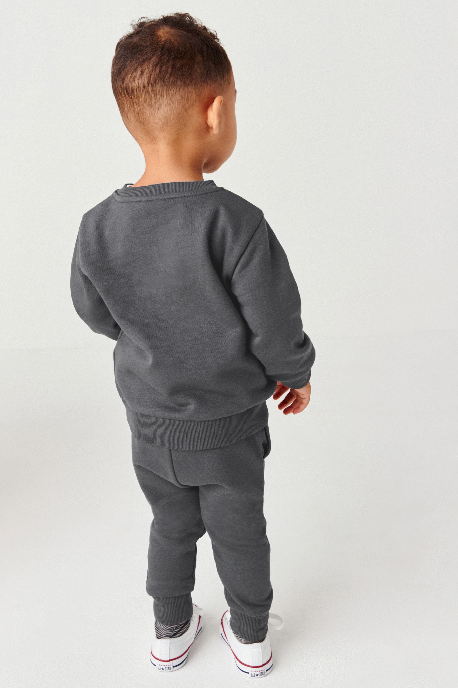 Boys dark grey joggers online