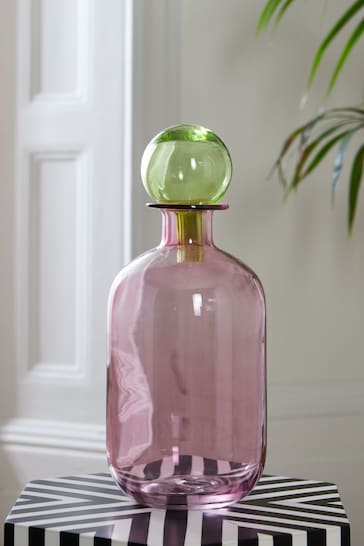 Rockett St George Pink/Green Apothecary Bottle