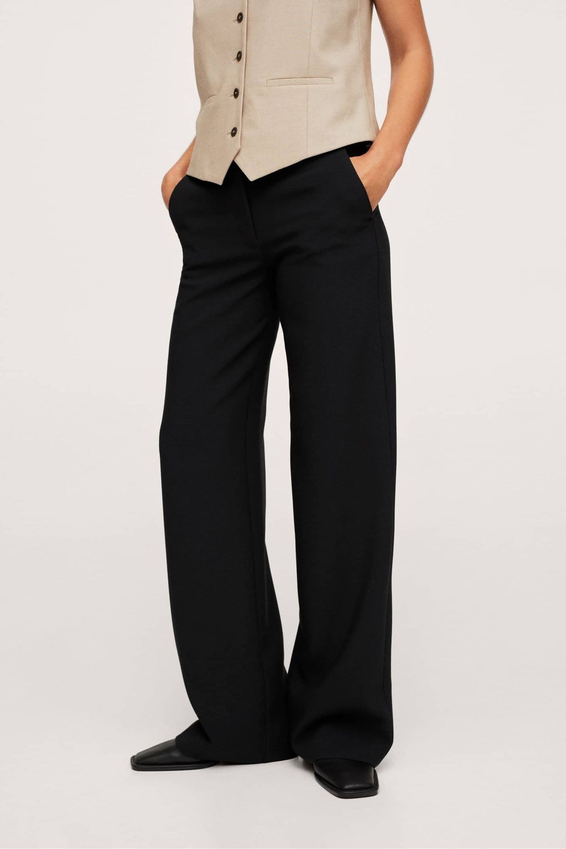 flowy palazzo trousers mango