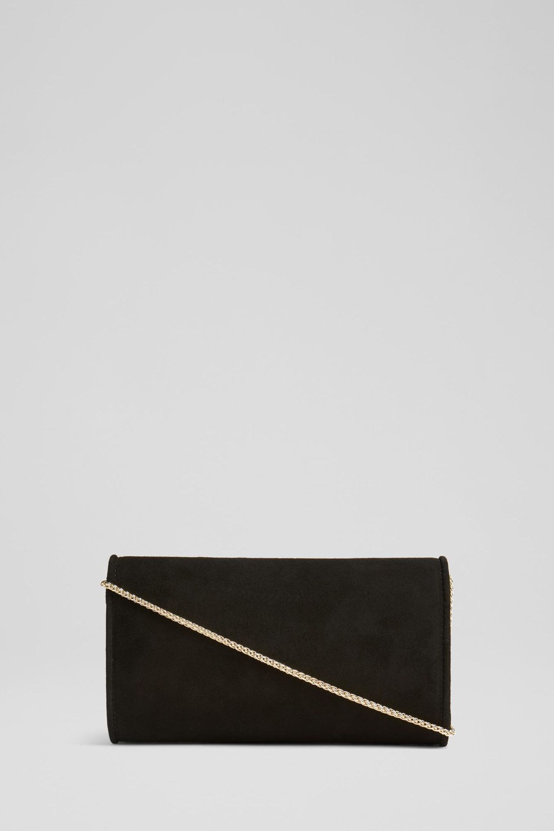 Buy LK Bennett Black Suede Clutch Bag from the Next UK online shop