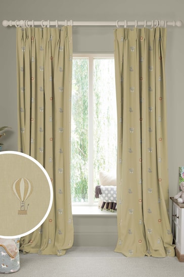 Sophie Allport Gold Bears and Balloons Made To Measure Curtains