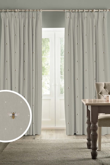 Sophie Allport Natural Bee Made To Measure Curtains