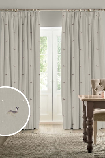 Sophie Allport Natural Hare Made To Measure Curtains