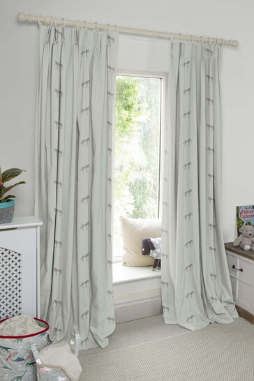 Sophie Allport Grey Zebra Made To Measure Curtains